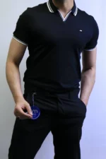 Premium Ribbed Polo T-Shirt – Modern Slim Fit & Elegant Style - Image 15