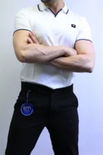 Premium Ribbed Polo T-Shirt – Modern Slim Fit & Elegant Style - Image 19