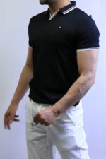 Premium Ribbed Polo T-Shirt – Modern Slim Fit & Elegant Style - Image 9