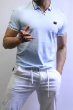 Premium Ribbed Polo T-Shirt – Modern Slim Fit & Elegant Style