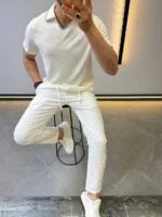 Men’s Premium Polo T-Shirt – Elegant Slim Fit Casual Style – Image 14