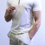 Men’s Premium Polo T-Shirt – Elegant Slim Fit Casual Style