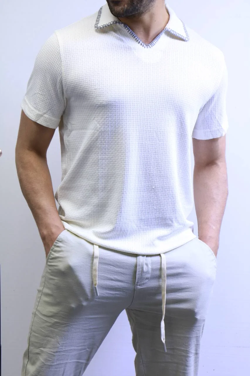6044390214370791437 Men’s Premium Polo T-Shirt – Elegant Slim Fit Casual Style – Image 1