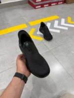 Men’s All-Black Slip-On Sneakers – Lightweight & Comfortable Everyday Shoes - Image 4
