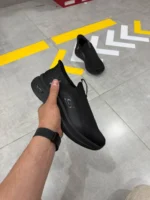 Men’s All-Black Slip-On Sneakers – Lightweight & Comfortable Everyday Shoes