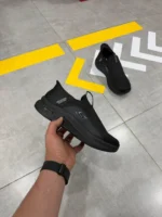 Men’s All-Black Slip-On Sneakers – Lightweight & Comfortable Everyday Shoes - Image 16
