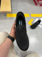 Men’s All-Black Slip-On Sneakers – Lightweight & Comfortable Everyday Shoes - Image 12