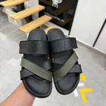 Premium Leather Slide Sandals – Modern Comfort & Everyday Style