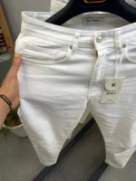 Premium Relaxed Fit Drawstring white jeans for Men – Image 11