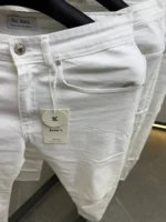 Premium Relaxed Fit Drawstring white jeans for Men – Image 8
