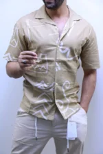 Men’s Casual Short Sleeve Button-Up Shirt – Lightweight Summer Style – Image 2
