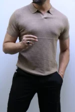 Premium Ribbed Polo T-Shirt – Modern Slim Fit & Elegant Style – Image 23