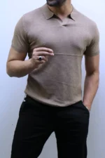 Premium Ribbed Polo T-Shirt – Modern Slim Fit & Elegant Style – Image 22