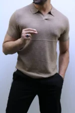 Premium Ribbed Polo T-Shirt – Modern Slim Fit & Elegant Style – Image 20