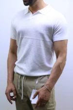 Premium Ribbed Polo T-Shirt – Modern Slim Fit & Elegant Style – Image 18