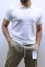 Premium Ribbed Polo T-Shirt – Modern Slim Fit & Elegant Style – Image 17