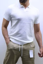 Premium Ribbed Polo T-Shirt – Modern Slim Fit & Elegant Style – Image 15