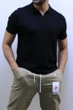 Premium Ribbed Polo T-Shirt – Modern Slim Fit & Elegant Style – Image 6