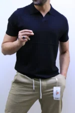 Premium Ribbed Polo T-Shirt – Modern Slim Fit & Elegant Style – Image 4
