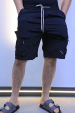Streetwear Side Stipte Shorts , urban Comfort Shorts