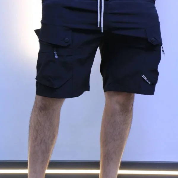 Streetwear Side Stipte Shorts , urban Comfort Shorts