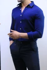 Men’s Slim Fit Striped Shirt – Elegant Casual Button-Up Shirt | Zac – Image 17