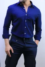 Men’s Slim Fit Striped Shirt – Elegant Casual Button-Up Shirt | Zac – Image 8