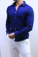Men’s Slim Fit Striped Shirt – Elegant Casual Button-Up Shirt | Zac – Image 28
