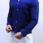 Men’s Slim Fit Striped Shirt – Elegant Casual Button-Up Shirt | Zac