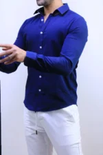 Men’s Slim Fit Striped Shirt – Elegant Casual Button-Up Shirt | Zac – Image 38