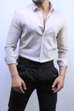Men’s Slim Fit Striped Shirt – Elegant Casual Button-Up Shirt | Zac – Image 10