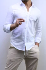 Men’s Slim Fit Striped Shirt – Elegant Casual Button-Up Shirt | Zac – Image 51