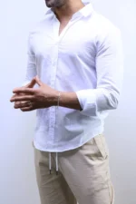 Men’s Slim Fit Striped Shirt – Elegant Casual Button-Up Shirt | Zac – Image 50