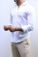 Men’s Slim Fit Striped Shirt – Elegant Casual Button-Up Shirt | Zac – Image 49