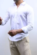 Men’s Slim Fit Striped Shirt – Elegant Casual Button-Up Shirt | Zac – Image 55