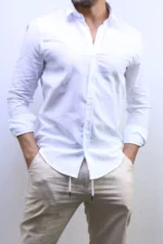 Men’s Slim Fit Striped Shirt – Elegant Casual Button-Up Shirt | Zac – Image 52