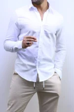Men’s Slim Fit Striped Shirt – Elegant Casual Button-Up Shirt | Zac – Image 54