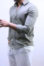 Men’s Slim Fit Striped Shirt – Elegant Casual Button-Up Shirt | Zac – Image 34