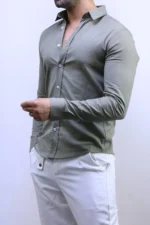 Men’s Slim Fit Striped Shirt – Elegant Casual Button-Up Shirt | Zac – Image 36