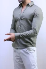 Men’s Slim Fit Striped Shirt – Elegant Casual Button-Up Shirt | Zac – Image 41