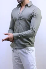 Men’s Slim Fit Striped Shirt – Elegant Casual Button-Up Shirt | Zac – Image 40