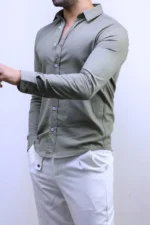 Men’s Slim Fit Striped Shirt – Elegant Casual Button-Up Shirt | Zac – Image 37