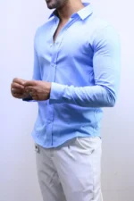 Men’s Slim Fit Striped Shirt – Elegant Casual Button-Up Shirt | Zac – Image 31