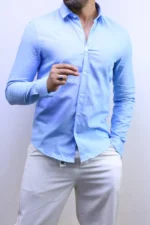 Men’s Slim Fit Striped Shirt – Elegant Casual Button-Up Shirt | Zac – Image 27