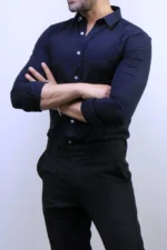 Men’s Slim Fit Striped Shirt – Elegant Casual Button-Up Shirt | Zac – Image 24