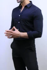 Men’s Slim Fit Striped Shirt – Elegant Casual Button-Up Shirt | Zac – Image 23