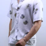 Men’s Casual Short Sleeve Button-Up Shirt – Lightweight Summer vibes