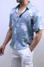 Men’s Casual Short Sleeve Button-Up Shirt – Lightweight Summer vibes – Image 15