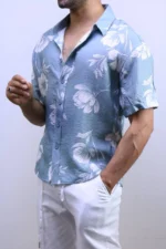Men’s Casual Short Sleeve Button-Up Shirt – Lightweight Summer vibes – Image 10