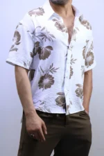 Men’s Casual Short Sleeve Button-Up Shirt – Lightweight Summer vibes – Image 24